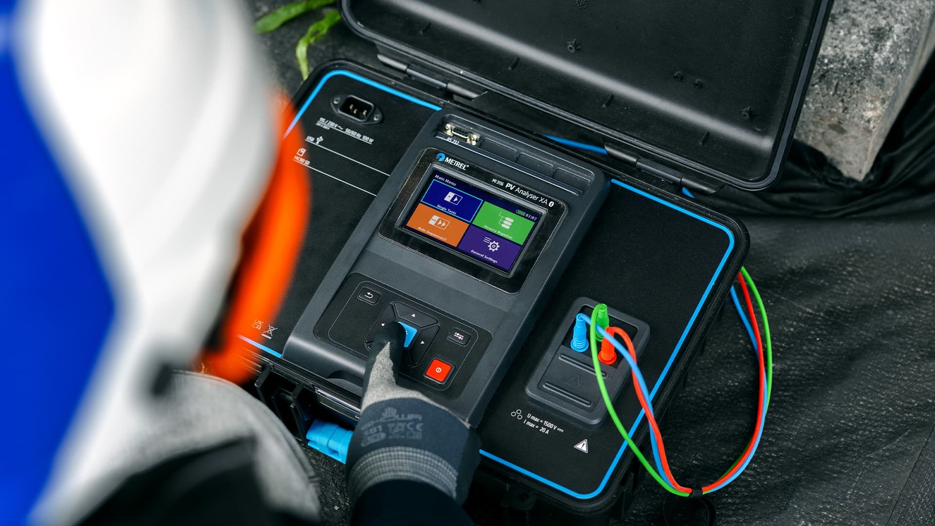 Power quality logger attached to industrial switchgear